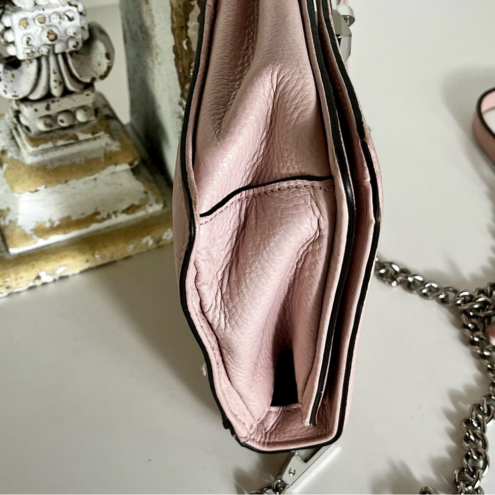 Rebecca Minkoff Love Crossbody Blush Pink Quilted Leather Feminine Quiet Luxury - Picture 12 of 15